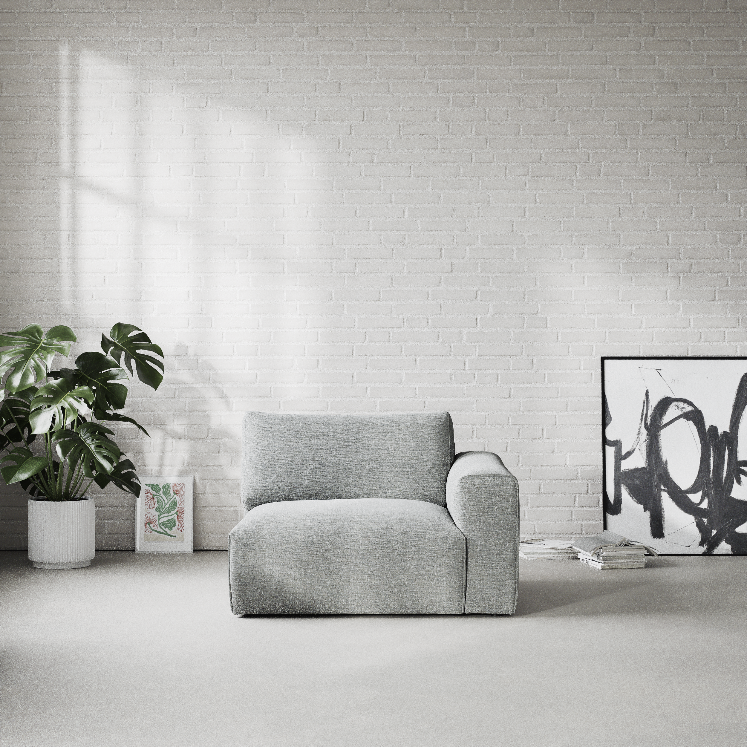 Free - 1,5-sits med armstöd höger - inspiration