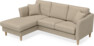 Eden - 2-sits soffa med schäslong - Beige