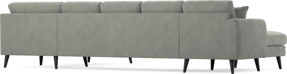 Eden - 3-sits soffa med schäslong vänster och divan höger - Grå