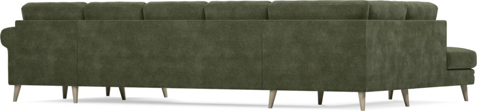 Eden - 3-sits soffa med divan vänster och schäslong höger - Grön