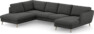 Madison Lux - 2-sits soffa med divan vänster och schäslong höger - Grå