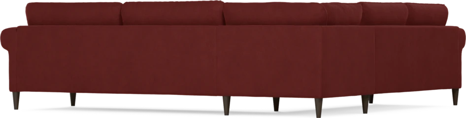 Bridge - Hörnsoffa, 2+3-sits - Röd
