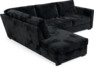 Friday - 2,5-sits soffa med divan vänster - Blå