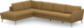 County - 3-sits soffa med divan vänster - Gul