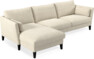 Winston - 3-sits soffa med schäslong, vändbar - Beige