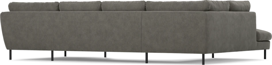 Madison Lux - 2-sits soffa med divan vänster och schäslong höger - Grå