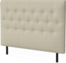 Roma Family pikerad låg - Sänggavel, 90-180 cm - Beige