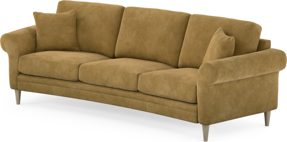 Eden - 3-sits soffa svängd - Gul