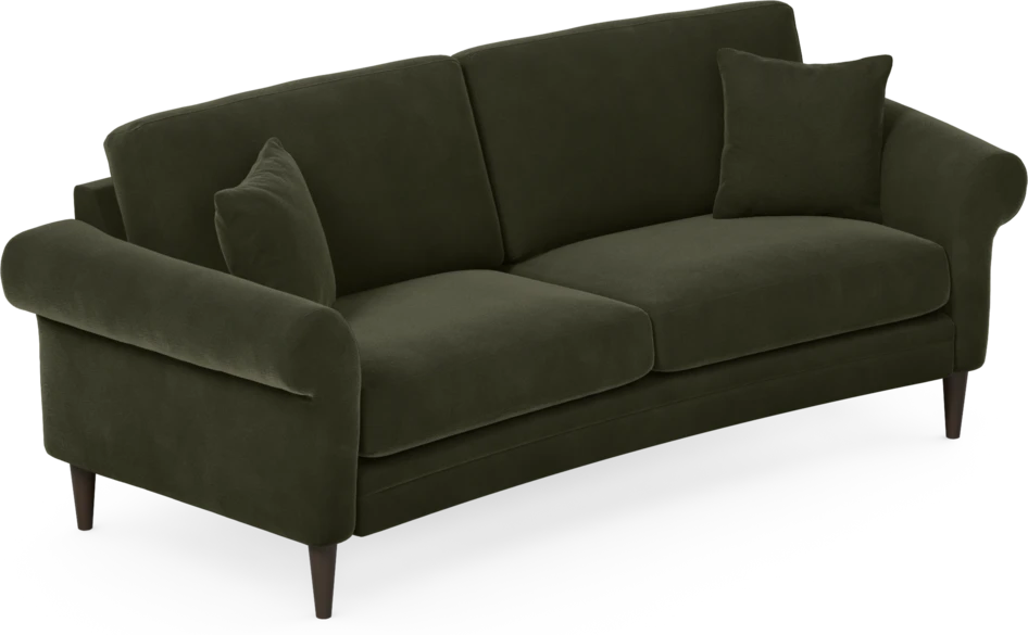 Eden - 2,5-sits soffa svängd - Grön