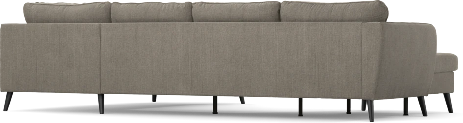 County - 3-sits soffa med schäslong vänster och divan höger - Brun