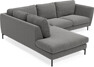 Madison - 2-sits soffa med divan vänster - Grå
