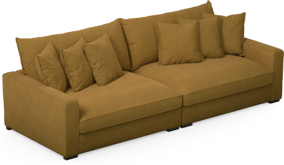 Rossi - 4-sits soffa - Gul
