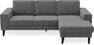 Sierra - 3-sits soffa med flyttbar schäslong - Grå