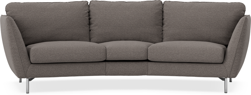 Madison - 3-sits soffa svängd, 70 cm - Brun