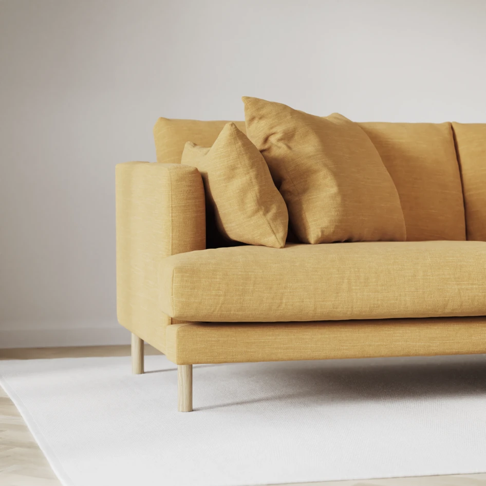 Harper - 3-sits soffa - Gul