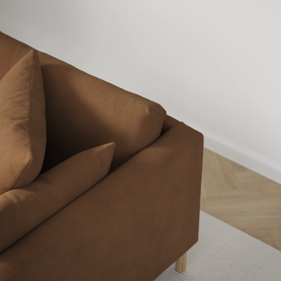 Harper - 3-sits soffa - Gul