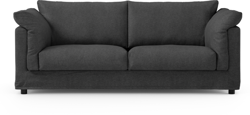 Cherrie - 2,5-sits soffa med kappa - Svart