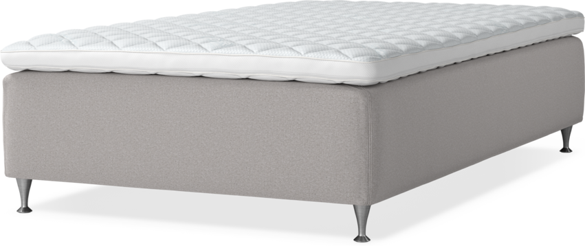 Delux Dream - Ramsäng, enkelsäng med bäddmadrass - Grå