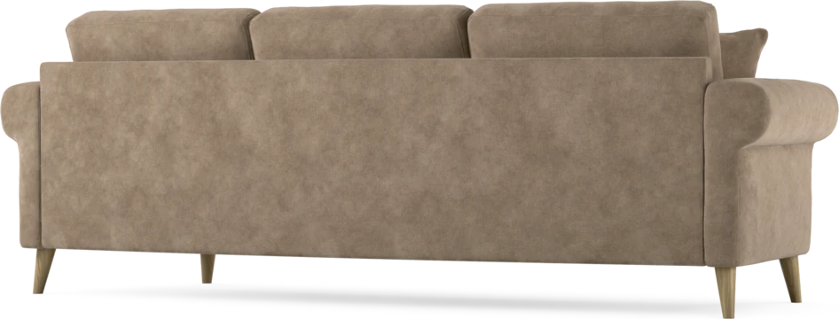 Eden - 3-sits soffa svängd - Beige