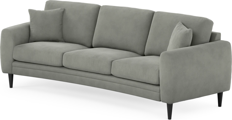 Eden - 3-sits soffa svängd - Grå