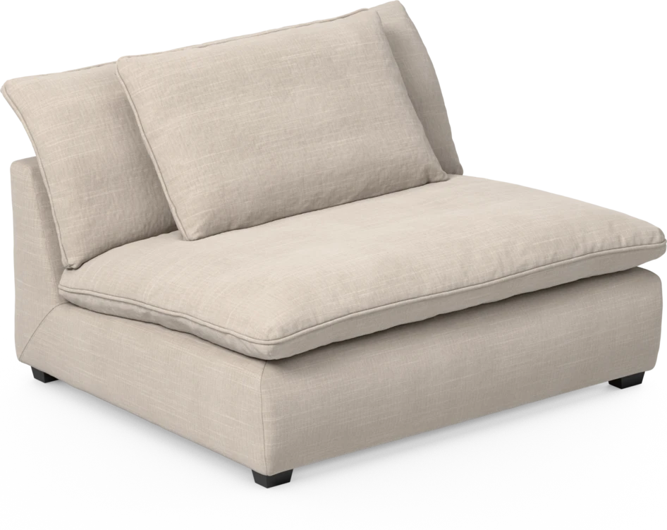 Bellora - 2-sits utan armstöd - Beige