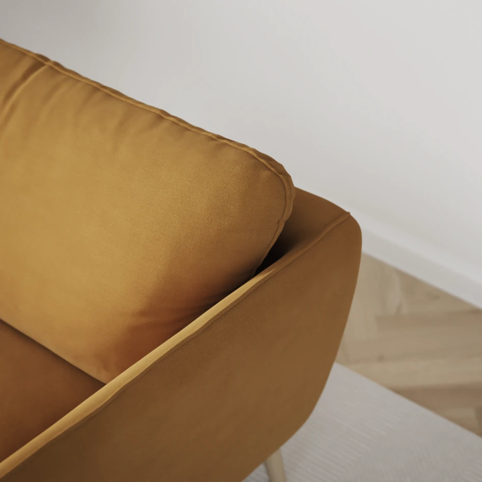 Madison Lux - Hörnsoffa 2+3-sits, hörn 2 - Gul