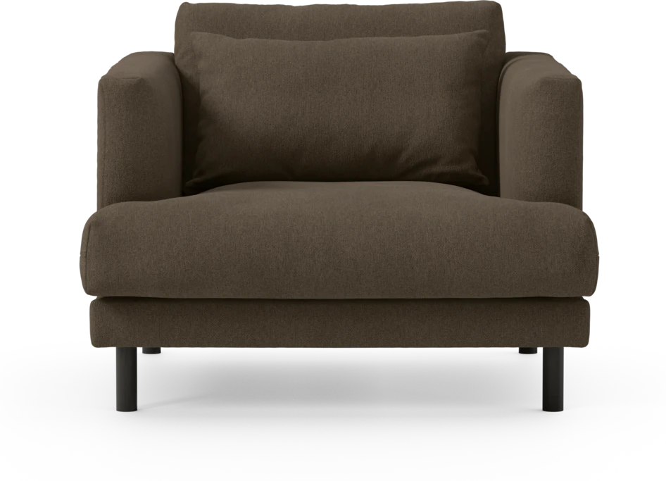 Harper - Fåtölj, 75 cm - Brun
