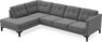 Rio - 3-sits soffa med divan vänster - Grå