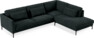 Willow - 3-sits soffa med divan höger, fast klädsel - Blå