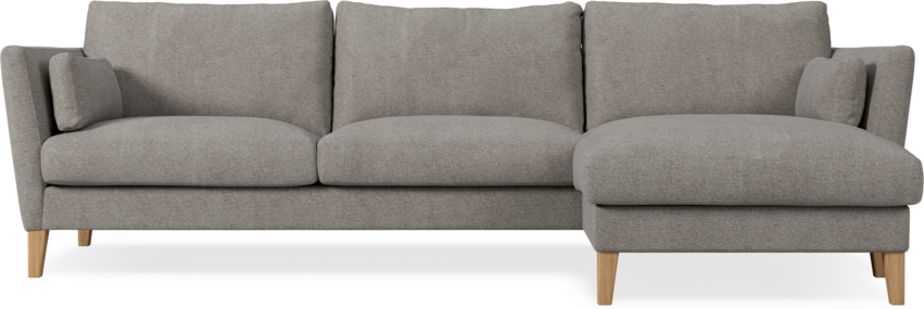 Winston - 3-sits soffa med schäslong, vändbar - Grå