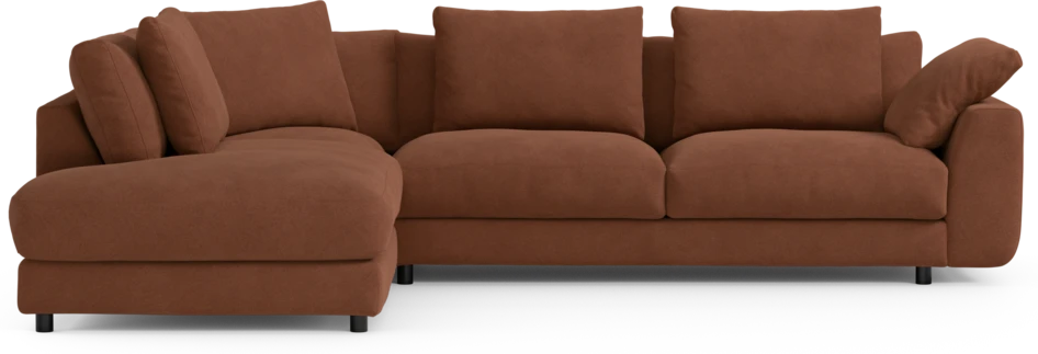 Amie - 3-sits med divan vänster - Orange