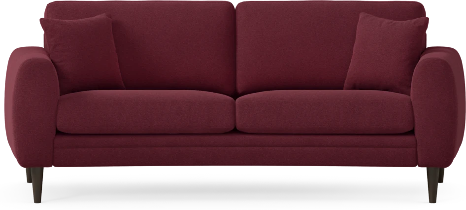 Eden - 2,5-sits soffa svängd - Röd