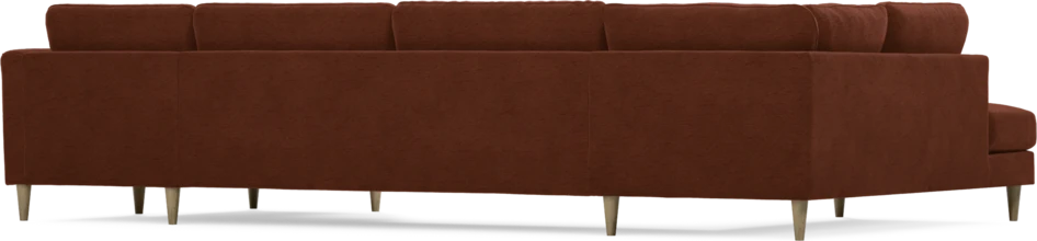 Bridge - 3-sits soffa med divan vänster och schäslong höger - Orange