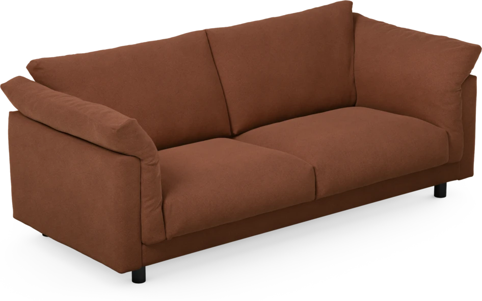Cherrie - 2,5-sits soffa, fast klädsel - Orange