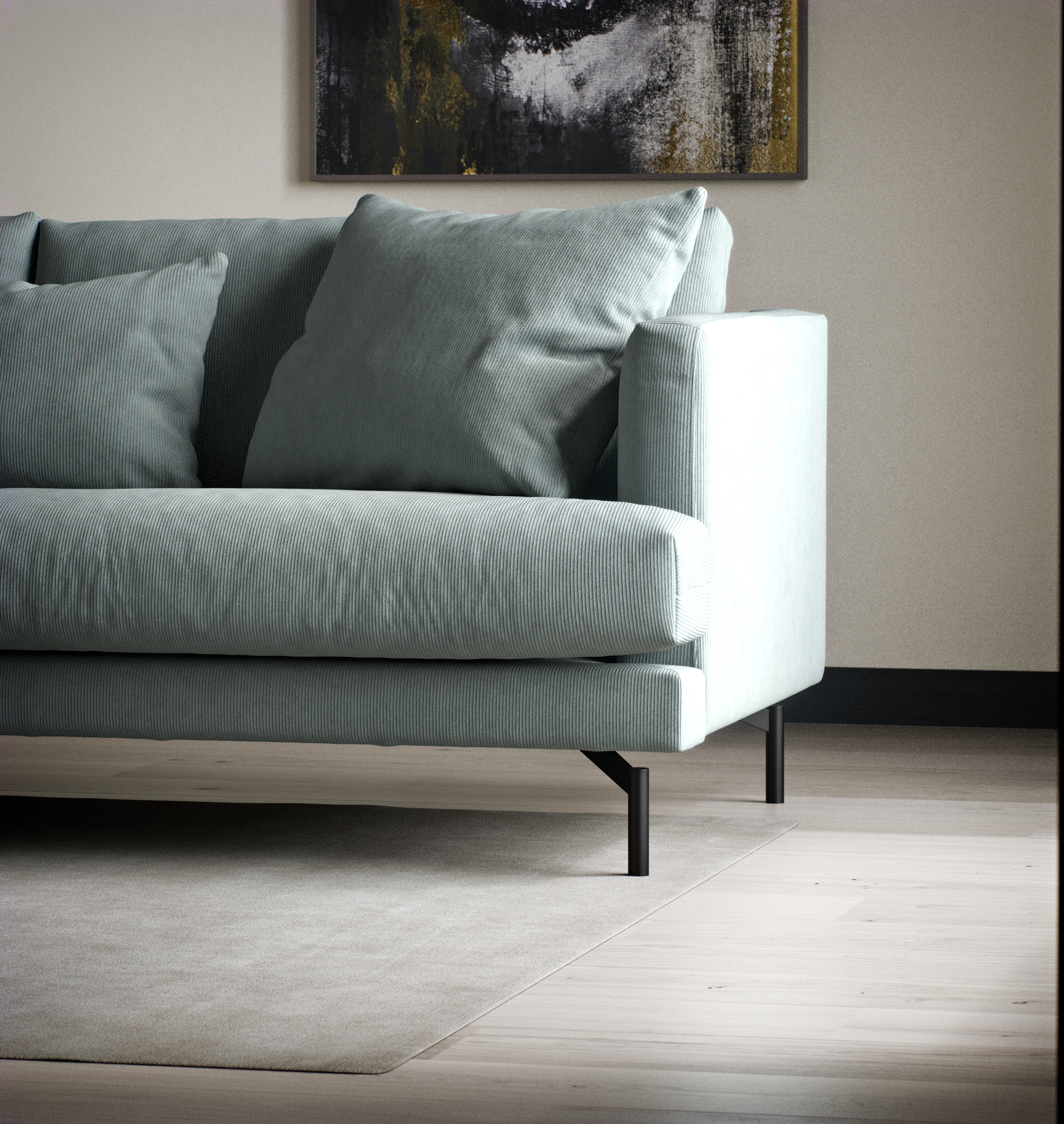 Harper - 3-sits soffa med divan vänster - inspiration
