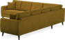 Eden - Hörnsoffa, 3+3-sits - Gul