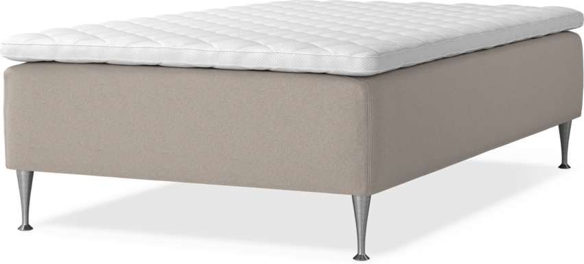 Delux Dream - Ramsäng, enkelsäng med bäddmadrass - Beige