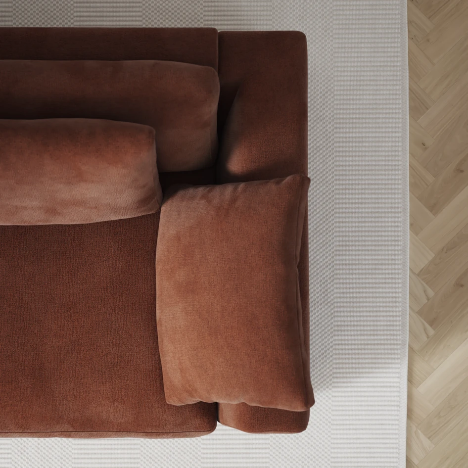 Amie - 4-sits soffa - Orange