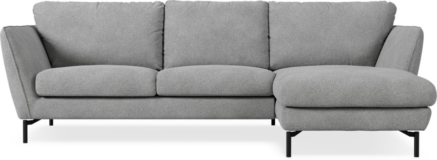 Madison Lux - 2-sits soffa med schäslong höger - Vit