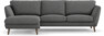 Madison Lux - 2-sits soffa med schäslong vänster - Grå