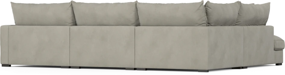 Rossi - 3-sits soffa med divan vänster - Grå