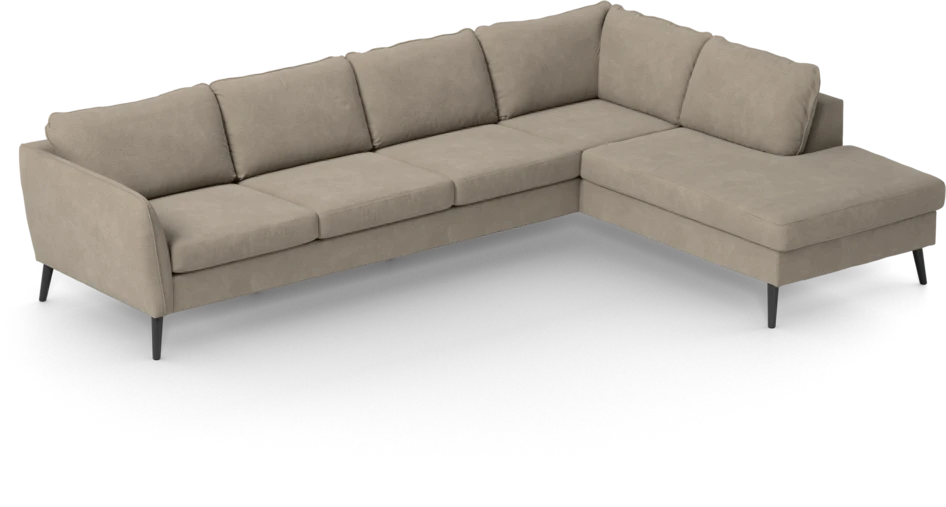 County - 3-sits soffa med divan höger - Beige