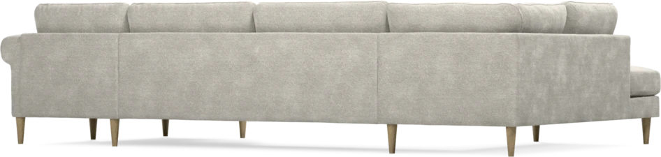 Bridge - 3-sits soffa med divan vänster och schäslong höger - Grå