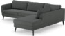 County - 2,5-sits soffa med divan höger - Grå