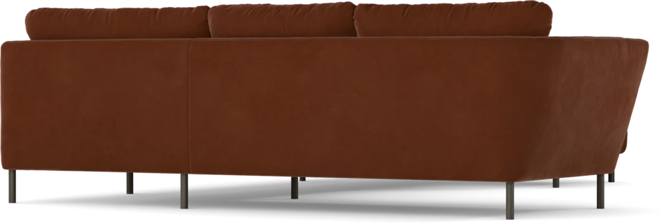 Madison Lux - Hörnsoffa med schäslong höger - Orange
