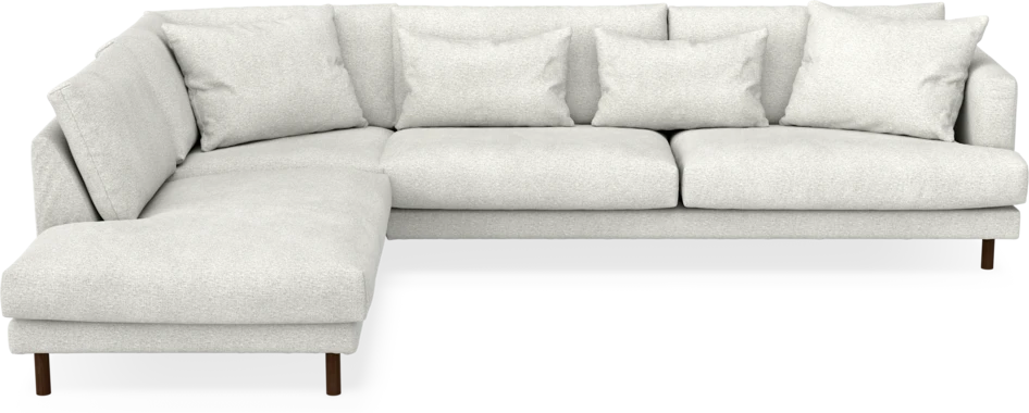 Harper - 3-sits soffa med divan vänster - Vit
