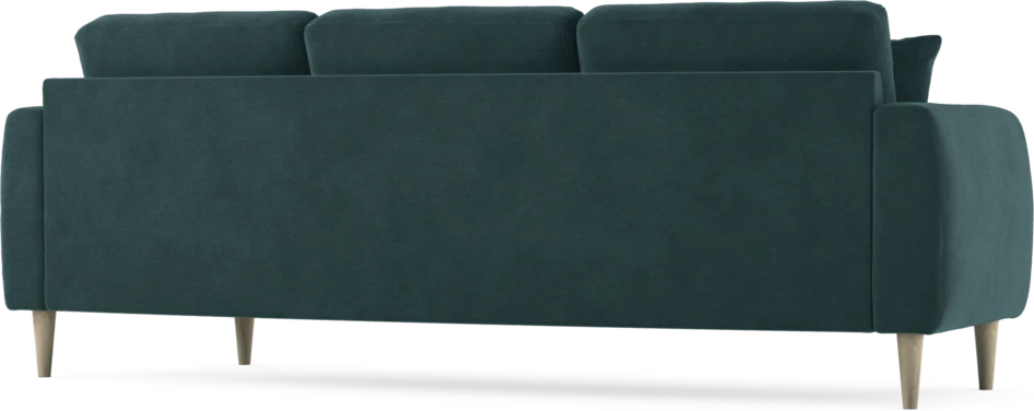 Eden - 3-sits soffa svängd - Blå