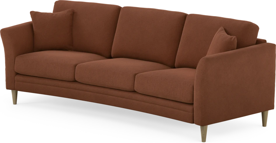 Eden - 3-sits soffa svängd - Orange