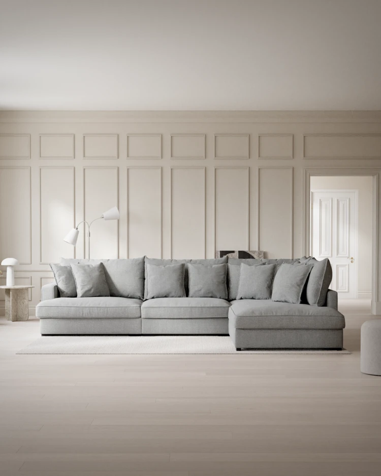Rossi - 3-sits soffa med divan höger - inspiration
