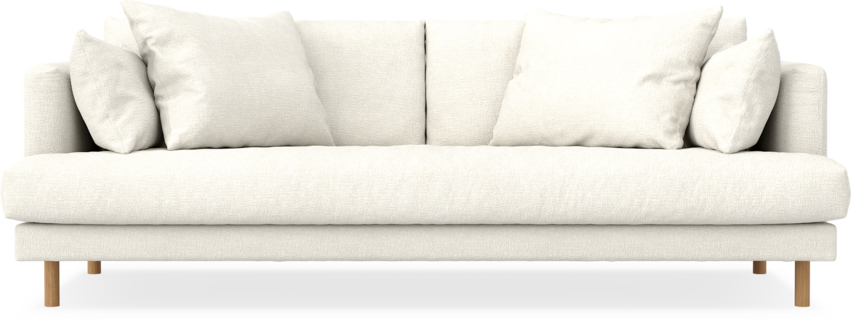 Harper - 3-sits soffa, hel dyna - Vit